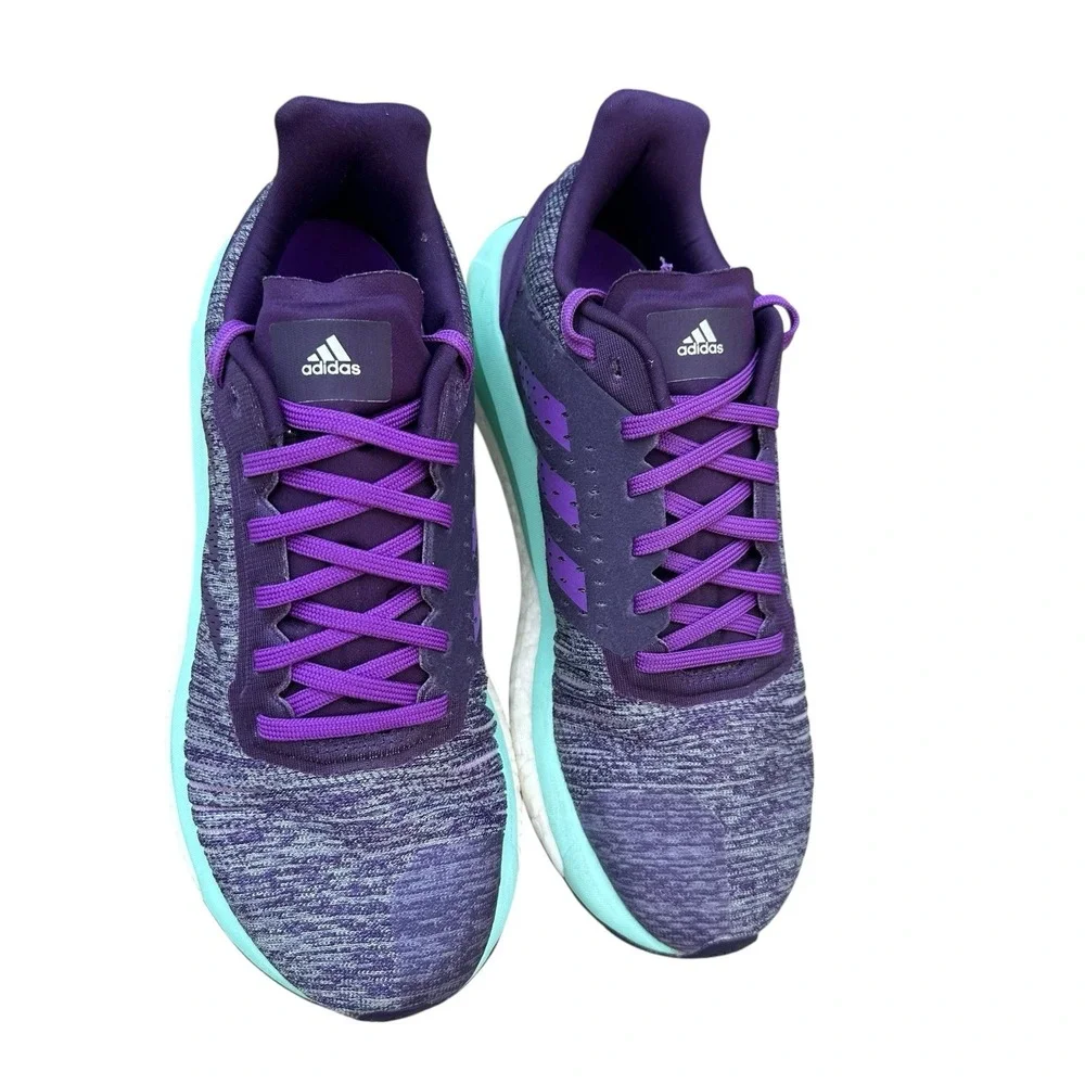 Adidas Solar Drive ST Purple Boost Running Shoes Sneakers Women's Size‎ 6.5